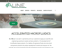 Tablet Screenshot of alineinc.com